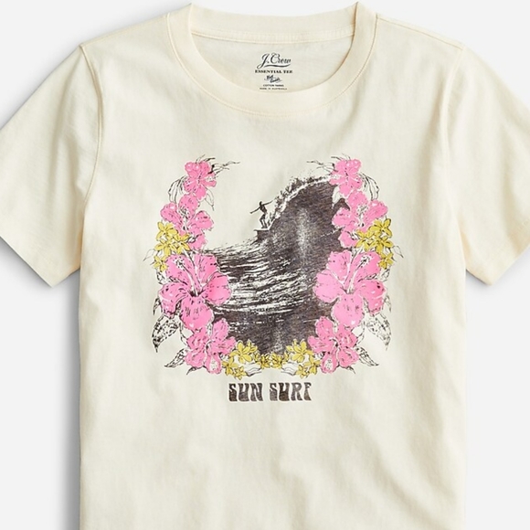 J. Crew Tops - DONATED NWT J. Crew Broken-in Jersey "Sun Surf" Graphic T-Shirt DONATING 3/19